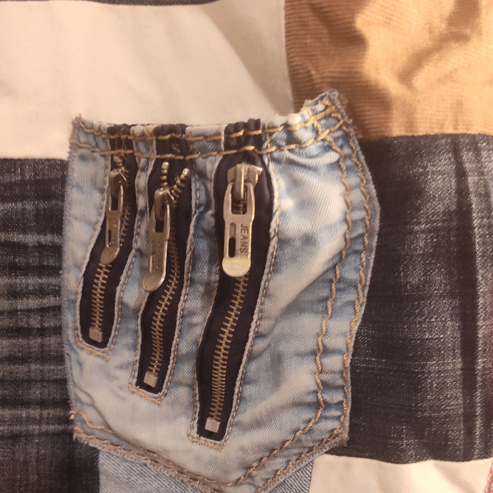 Patchwork Denim Tote Bag - image 2